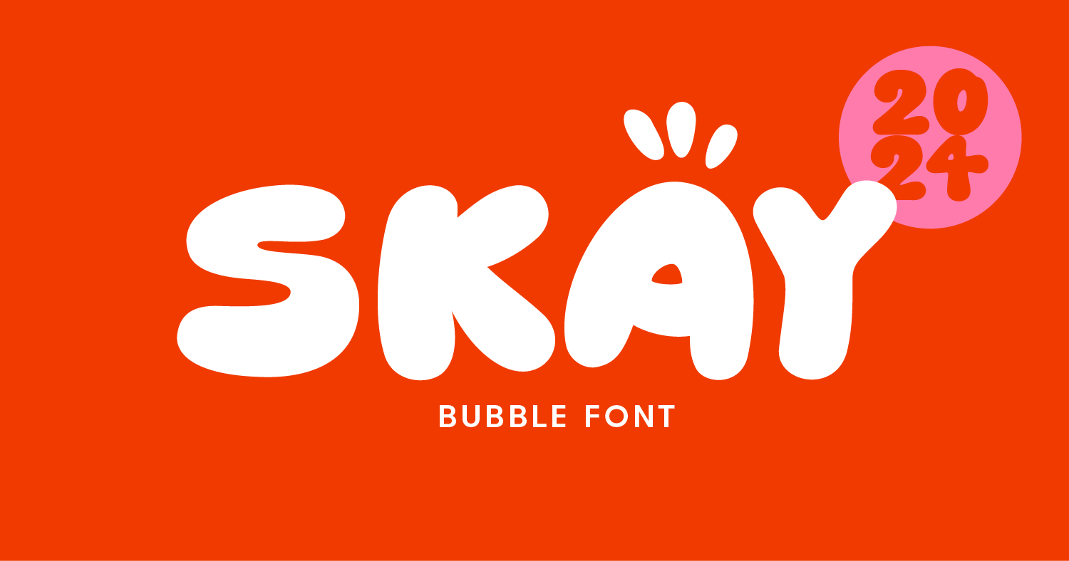 bubble font skims skay