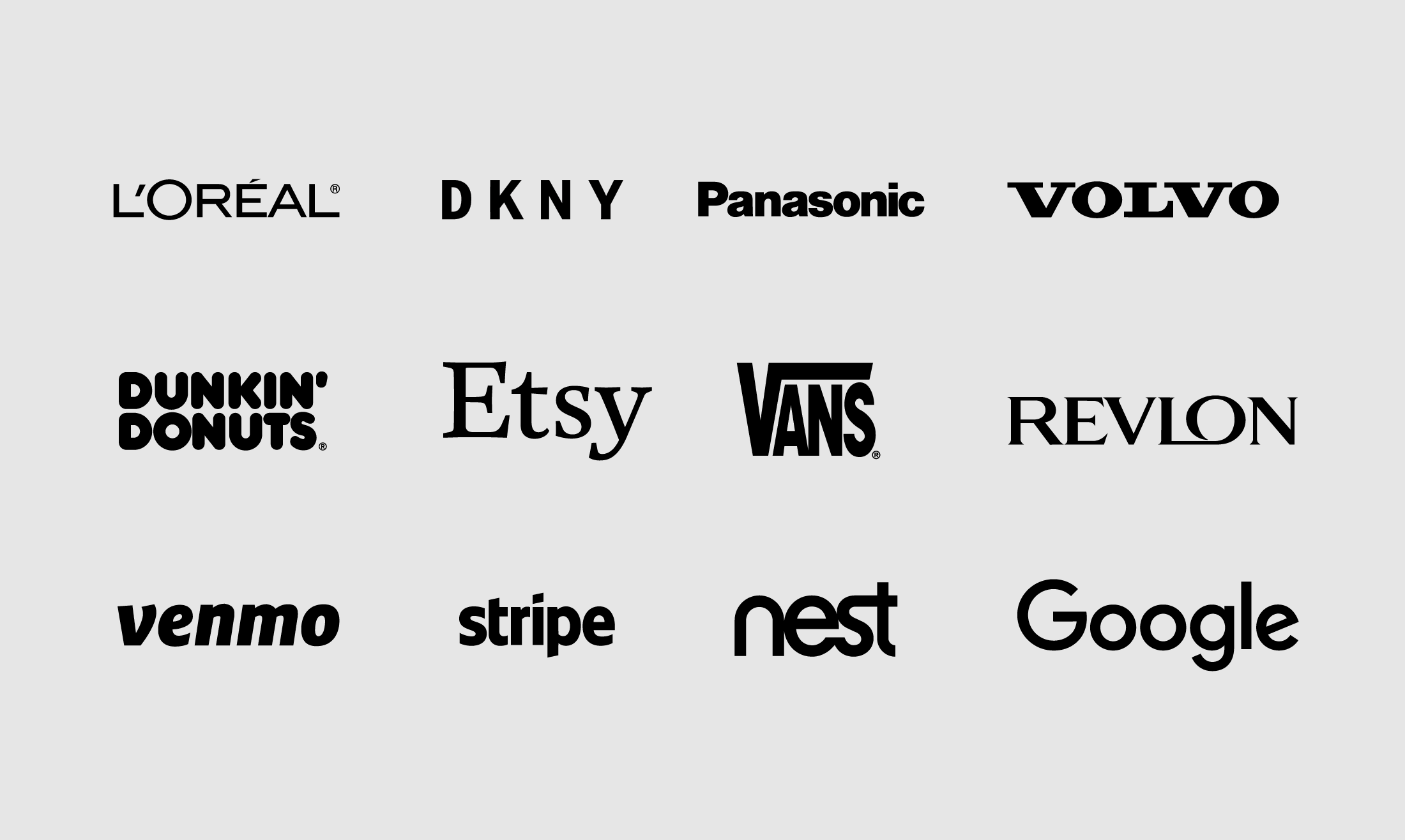 company examples using wordmark logos