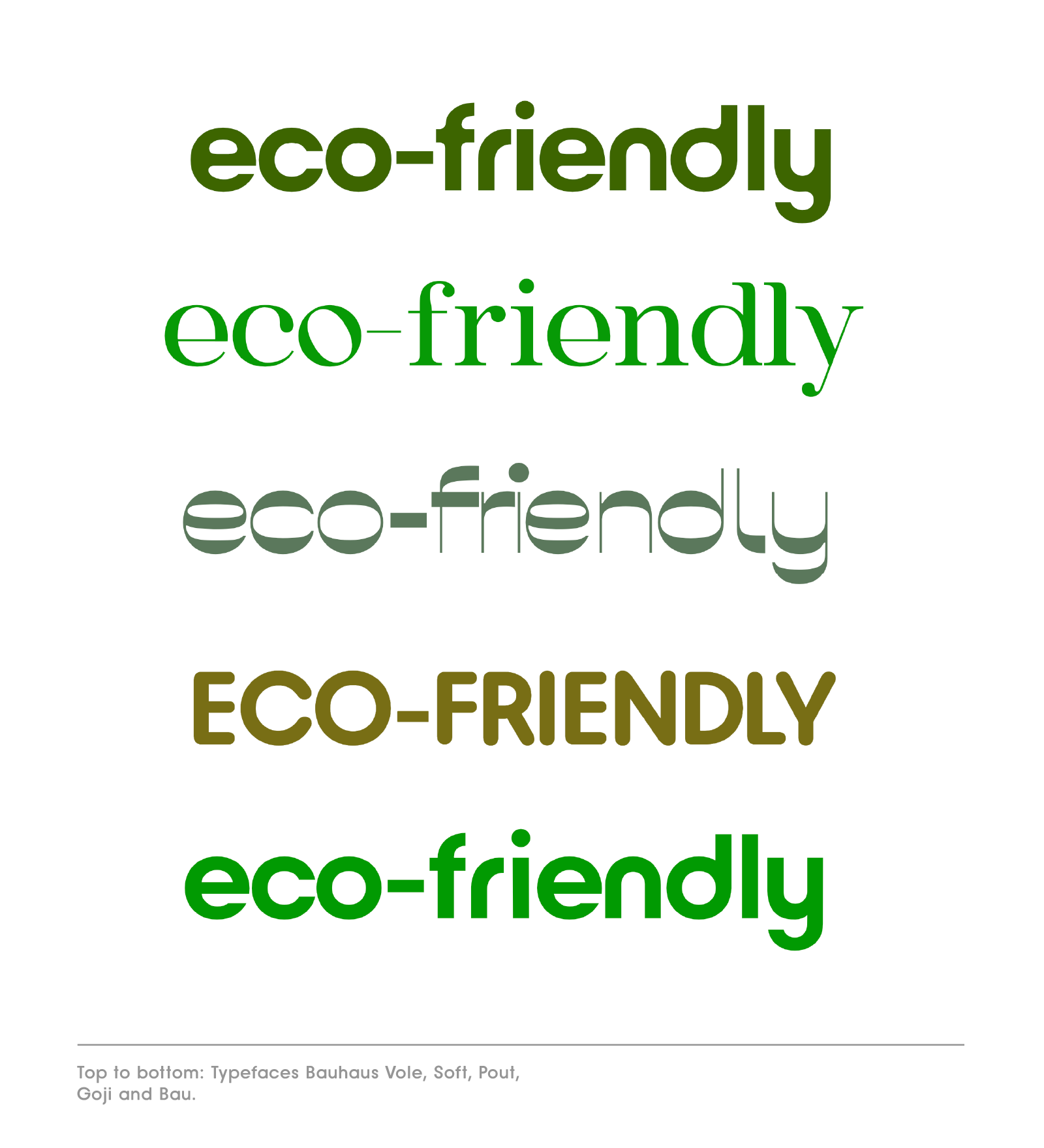 eco friendly fonts