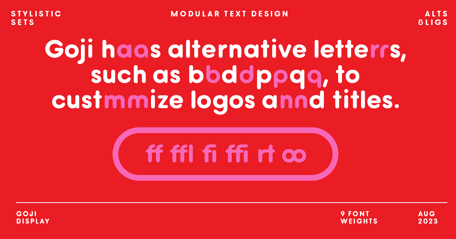 Alternate letter designs