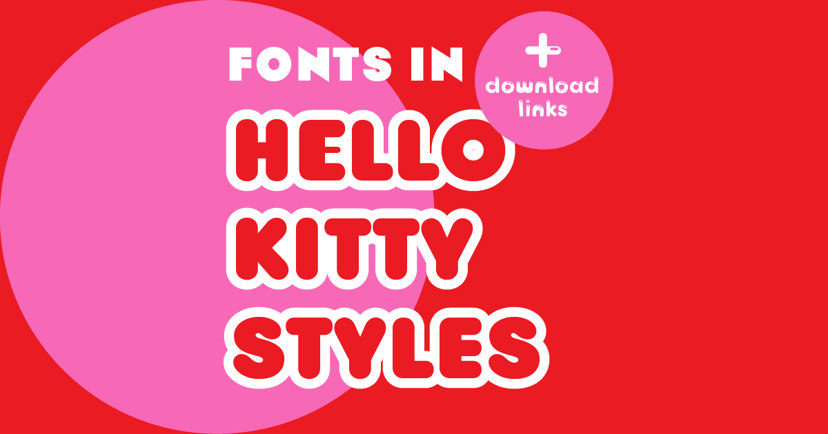 Top 3 Hello Kitty Style Fonts Downloads   Hello Kitty Font Styles 