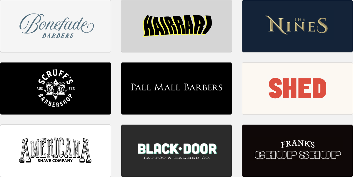 barber shop logo ideas