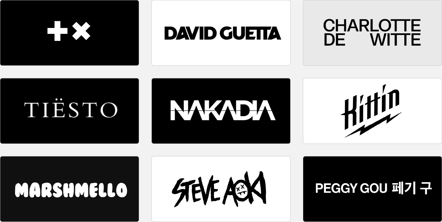 famous DJ logos