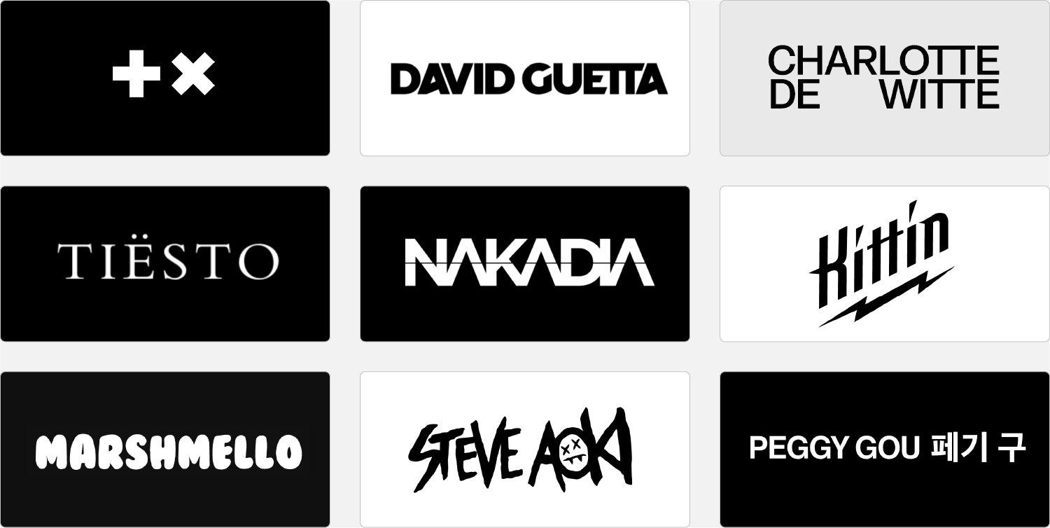 DJ logos: Famous examples, logo fonts & symbol ideas