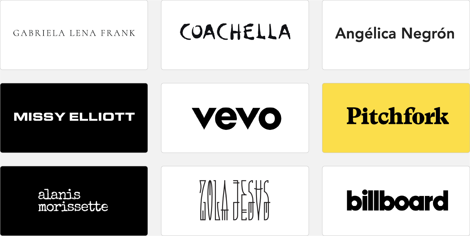 popular music logos