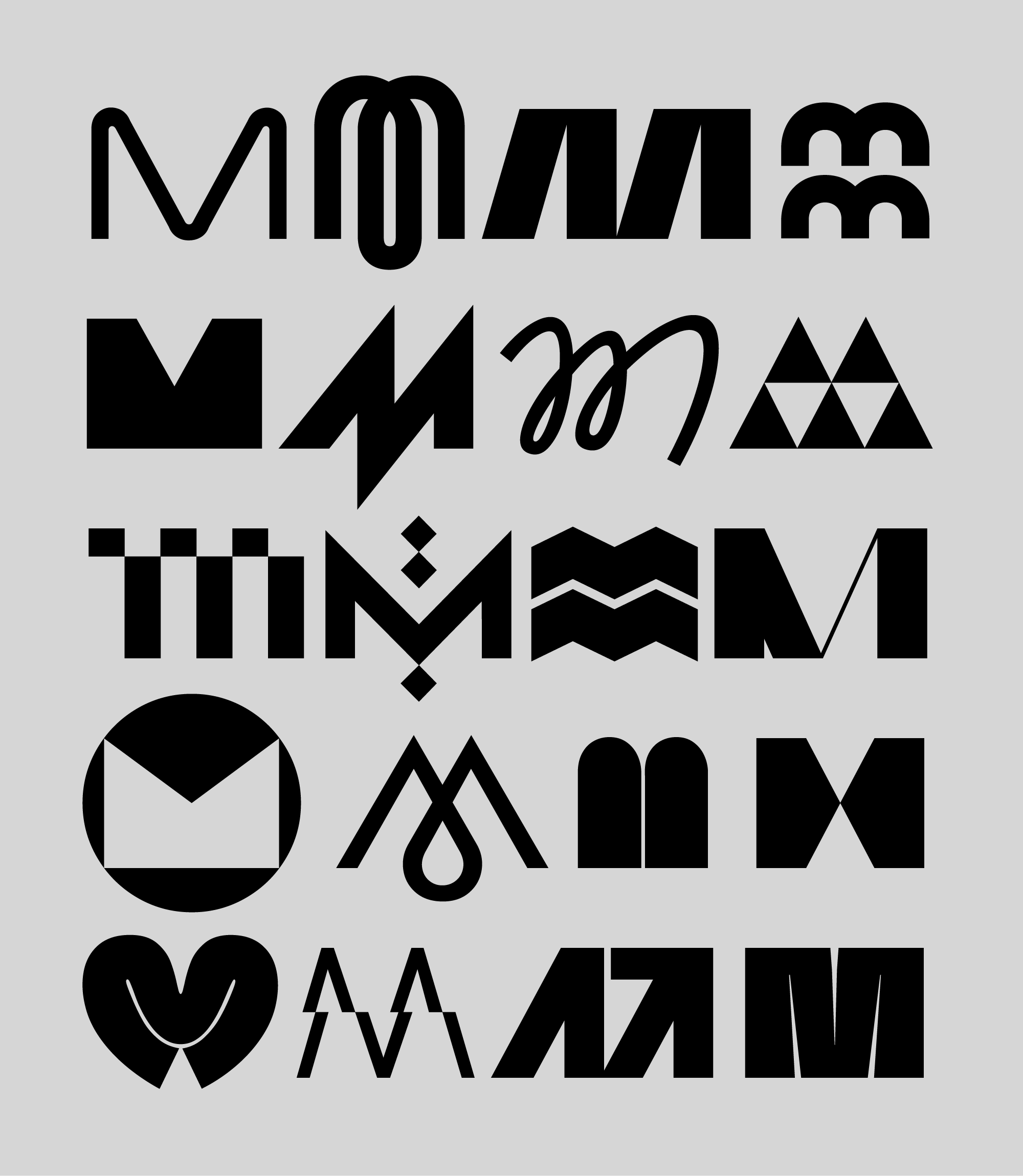 cool letter m fonts