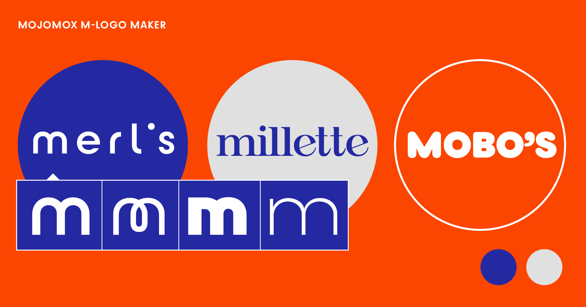 blue letter m logos