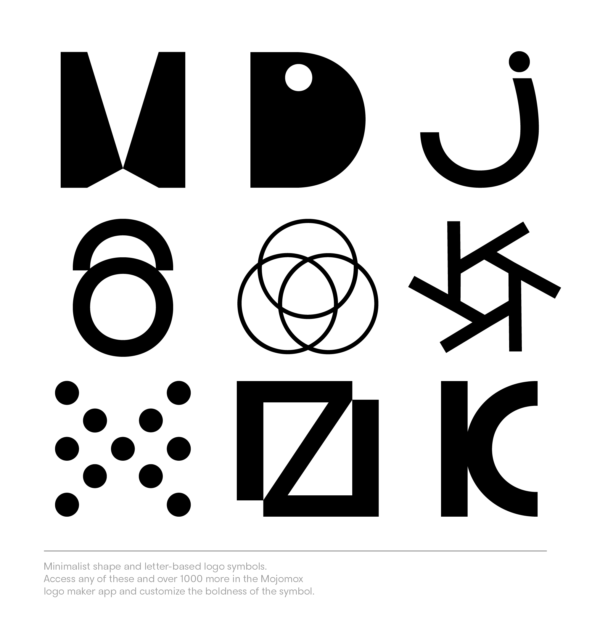 minimalist logo symbols