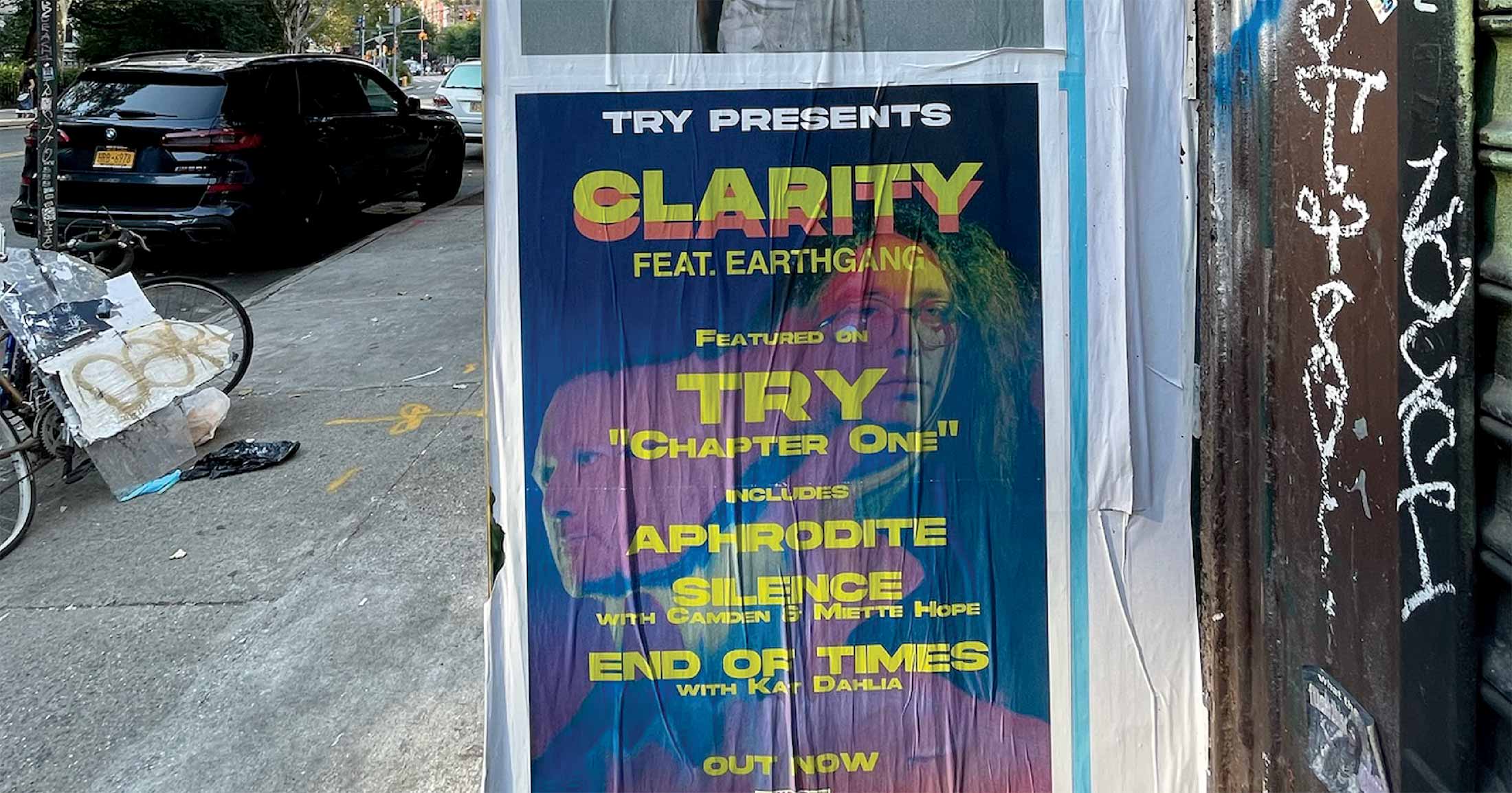 Extended poster font, Lower East Side, New York