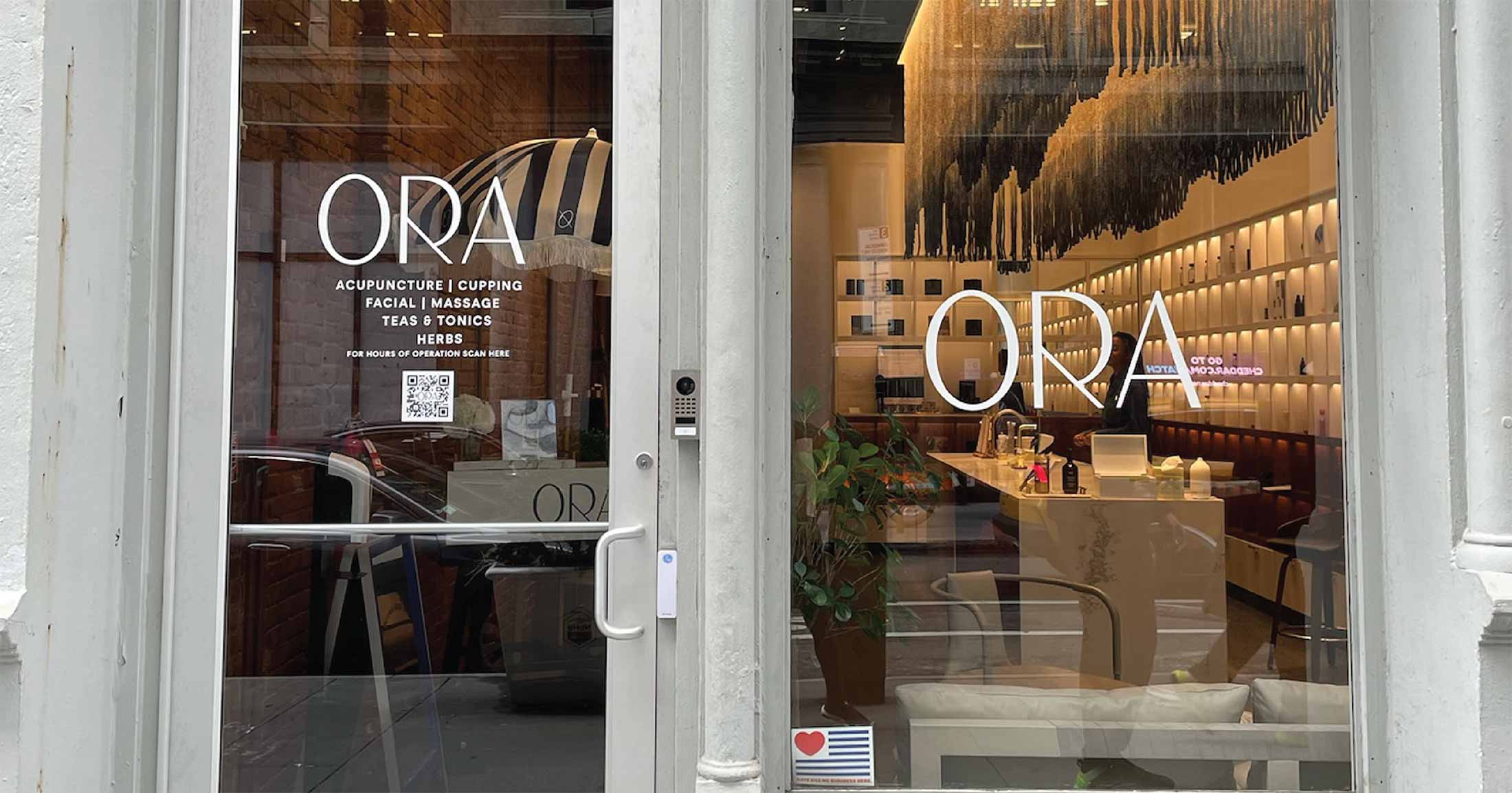 Logo font for Ora, Acupuncture shop in New York