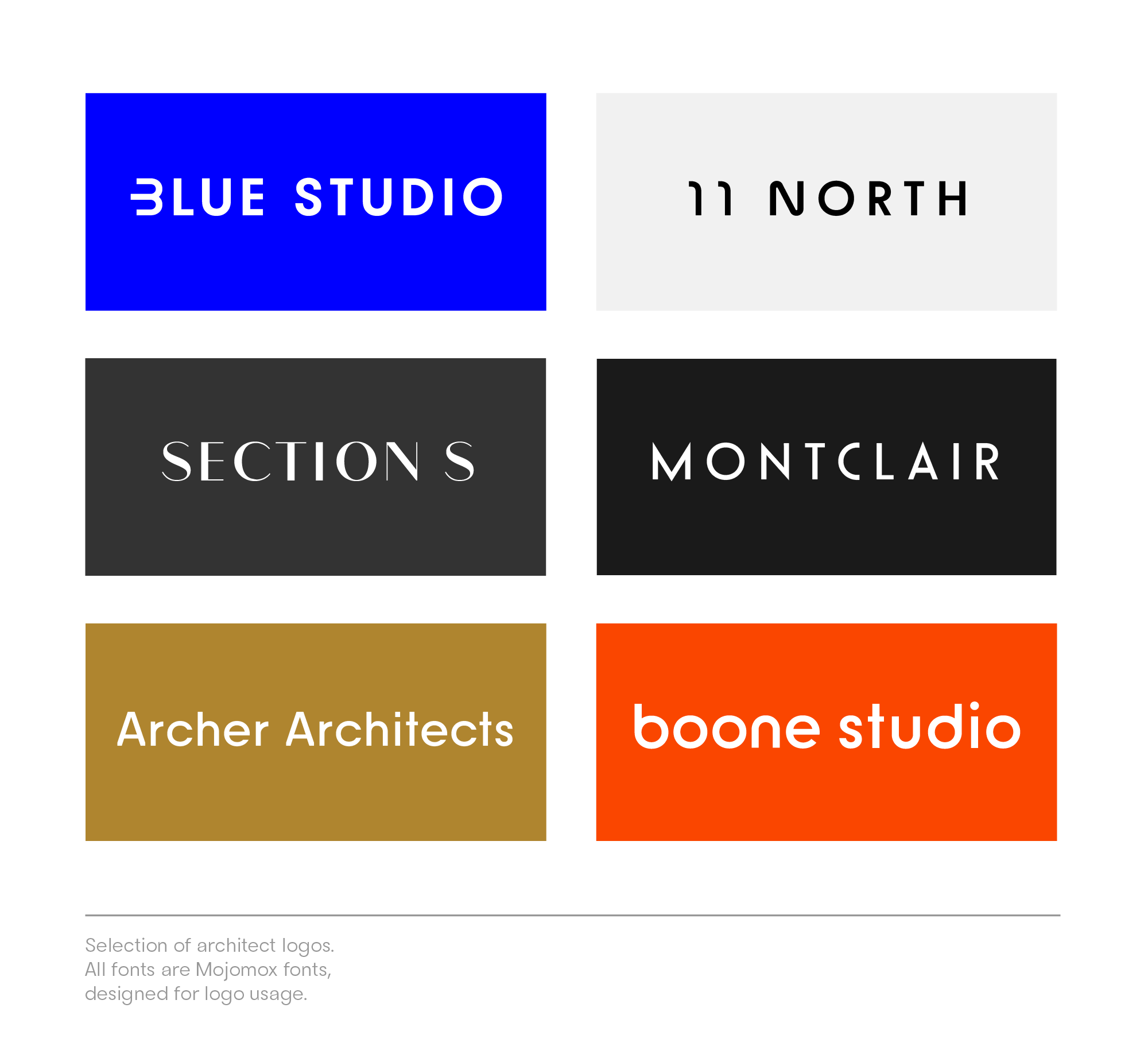 architecture logos are often made from typography