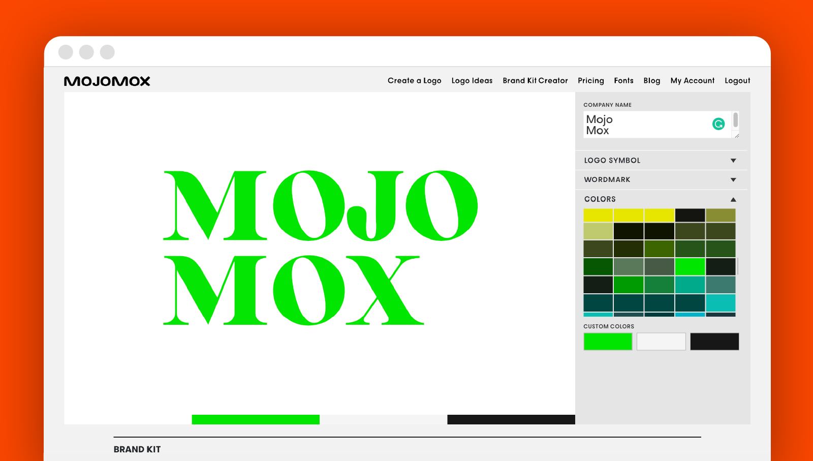 Mojomox color palette presets