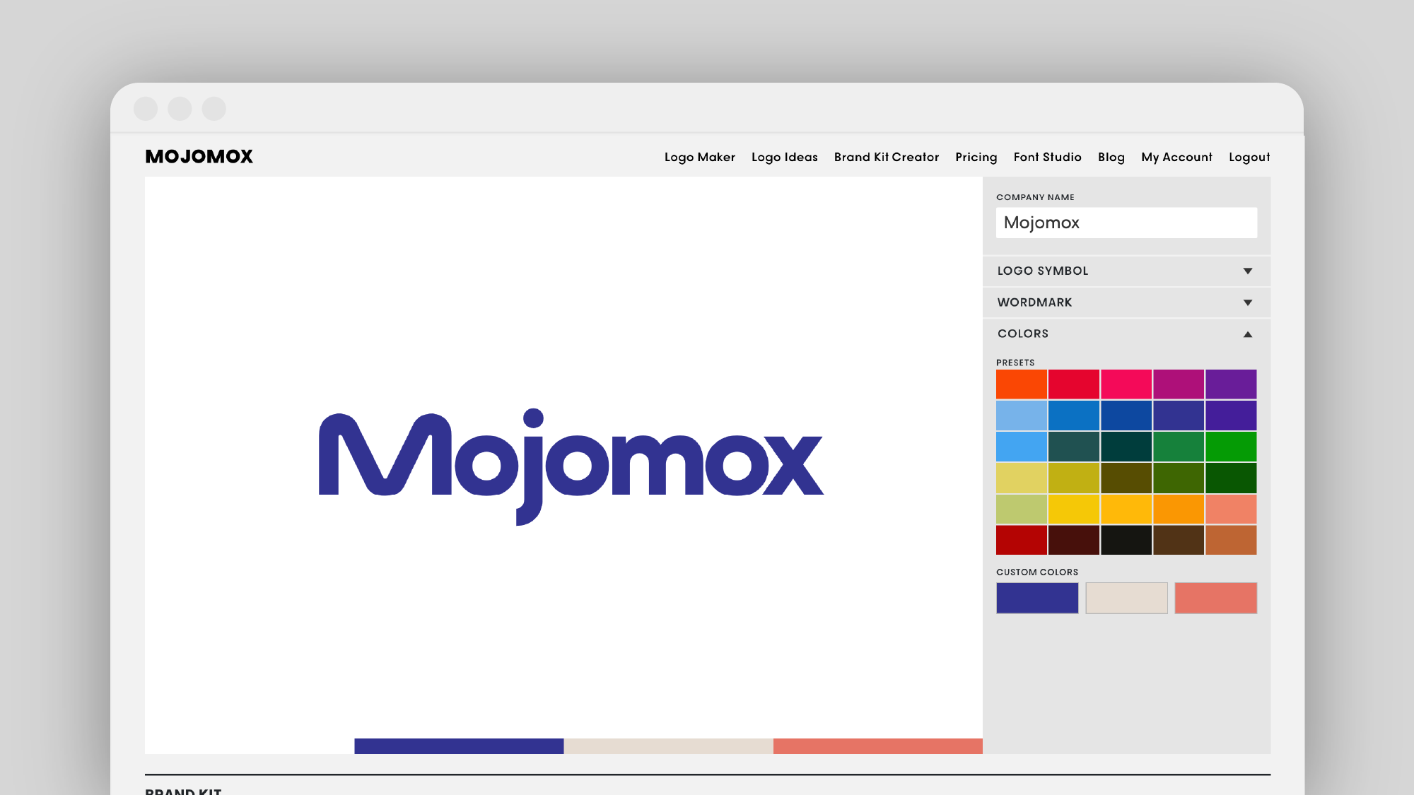 wordmark colors